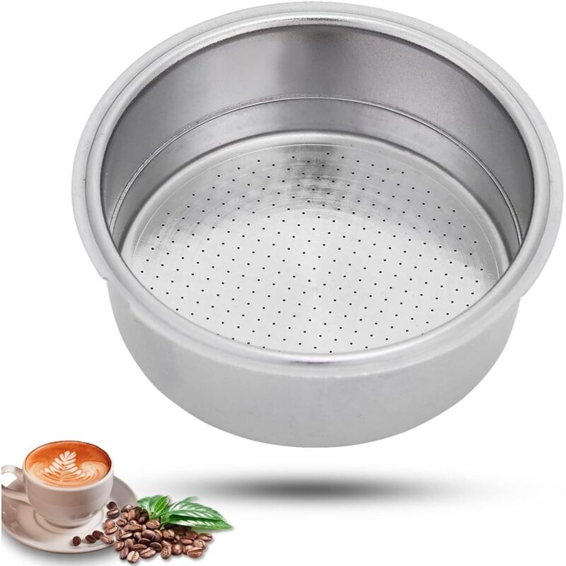 Filtro Per Caffè In Acciaio Inossidabile Da 51 Mm, Filtro Pressurizzato A Doppio Strato, Filtro Per Caffè Espresso Riutilizzabile Per Macchina Da Caffè, Portafiltro, Accessori Per Macchine Da Caffè (d