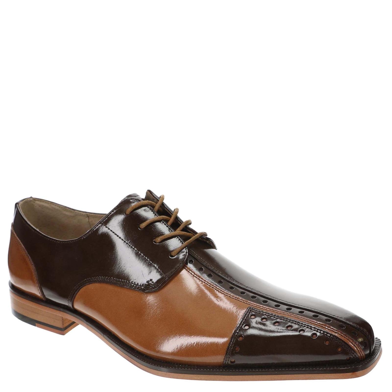 Stacy Adams Palmento - Mens 10 Brown Oxford Medium