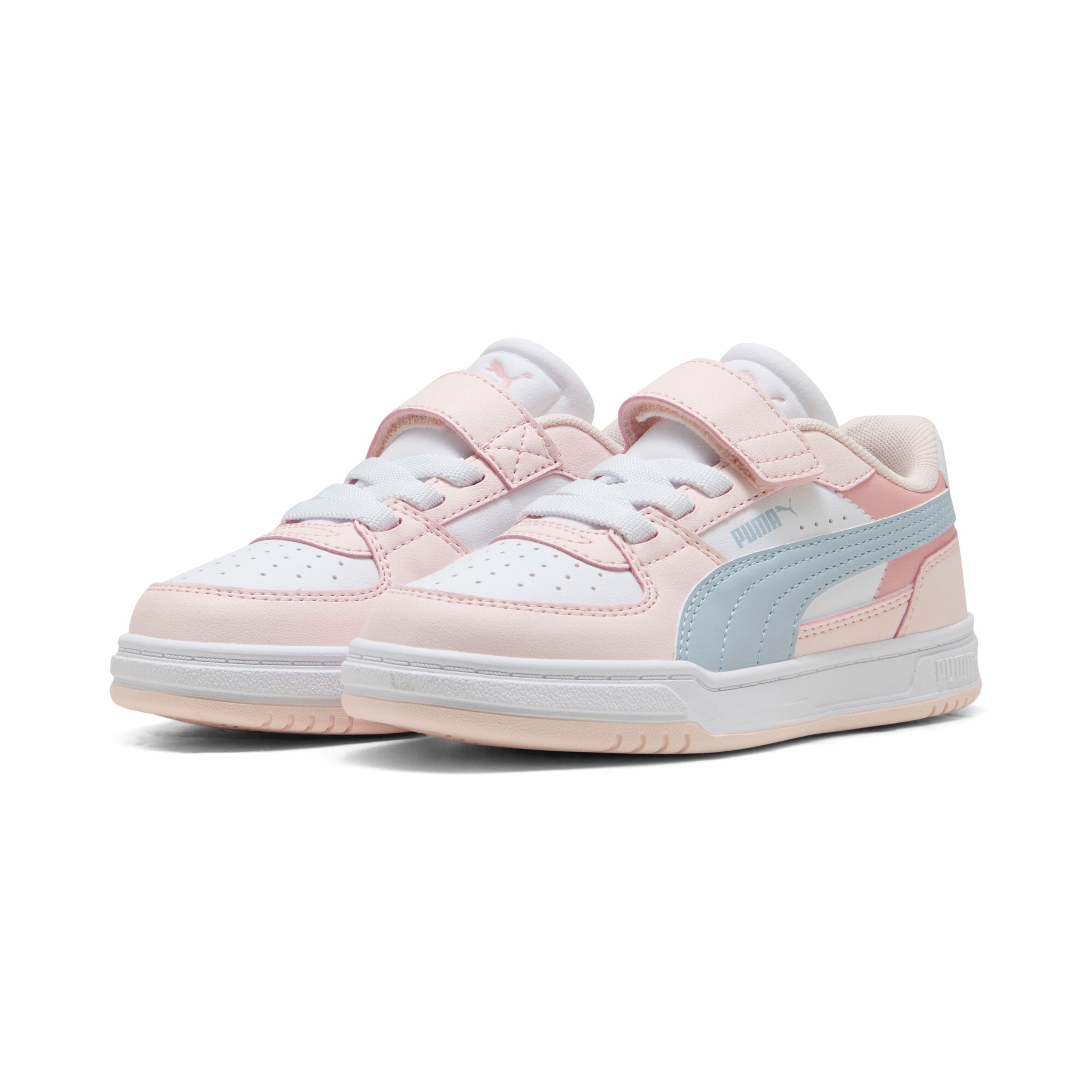 Sneaker PUMA "CAVEN III BLOCK AC+ PS", Damen, Gr. 34, jasmine flower, lucite, puma weiß, Synthetik, unifarben, Schuhe Sneaker