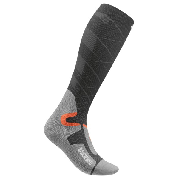 Bauerfeind Sports - Ski Performance Compression Socks - Kompressionssocken 42-45 - L: 45-51 cm | EU 42-45 grau