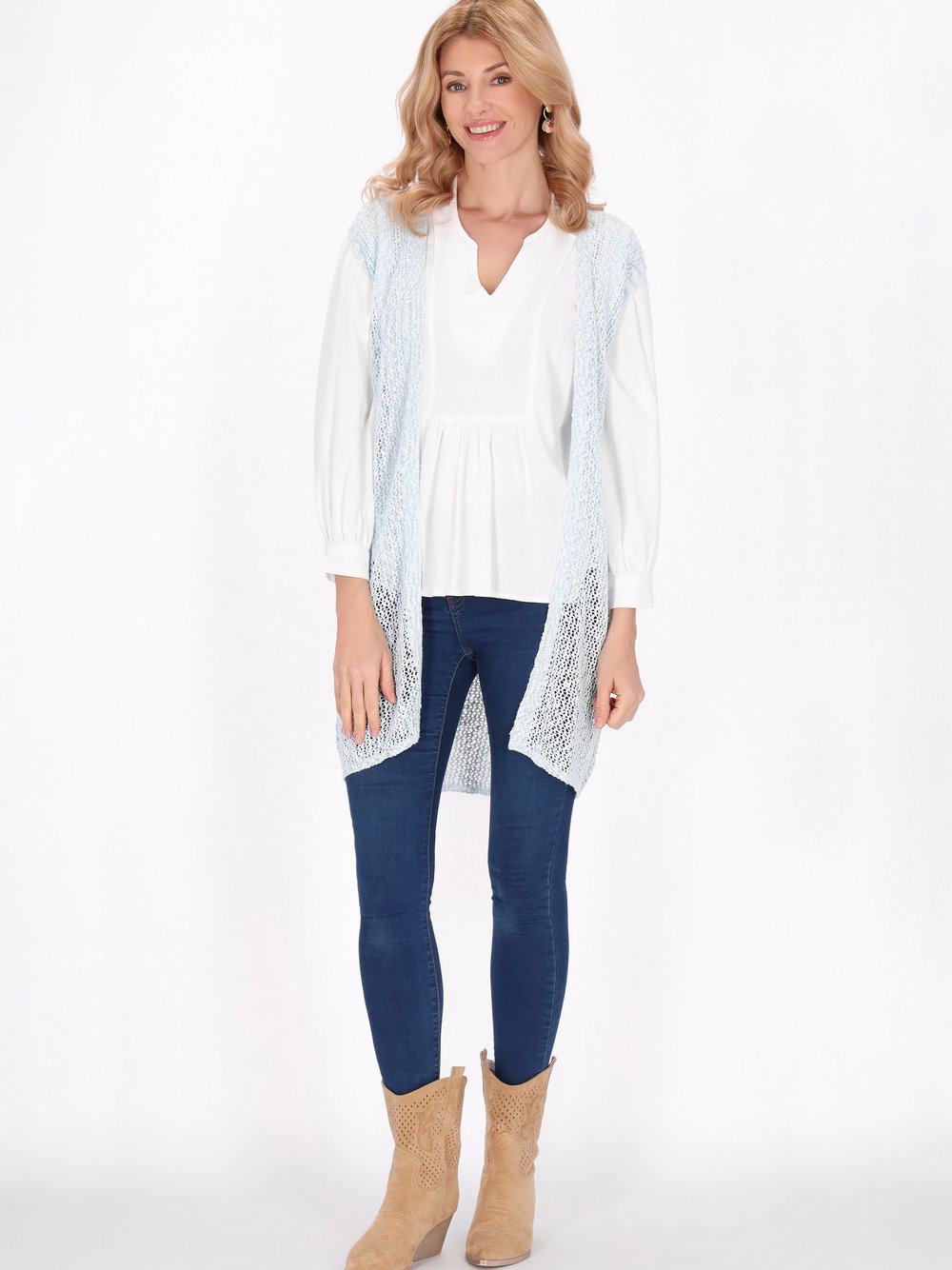 Usha Weste Damen blau, XL Image