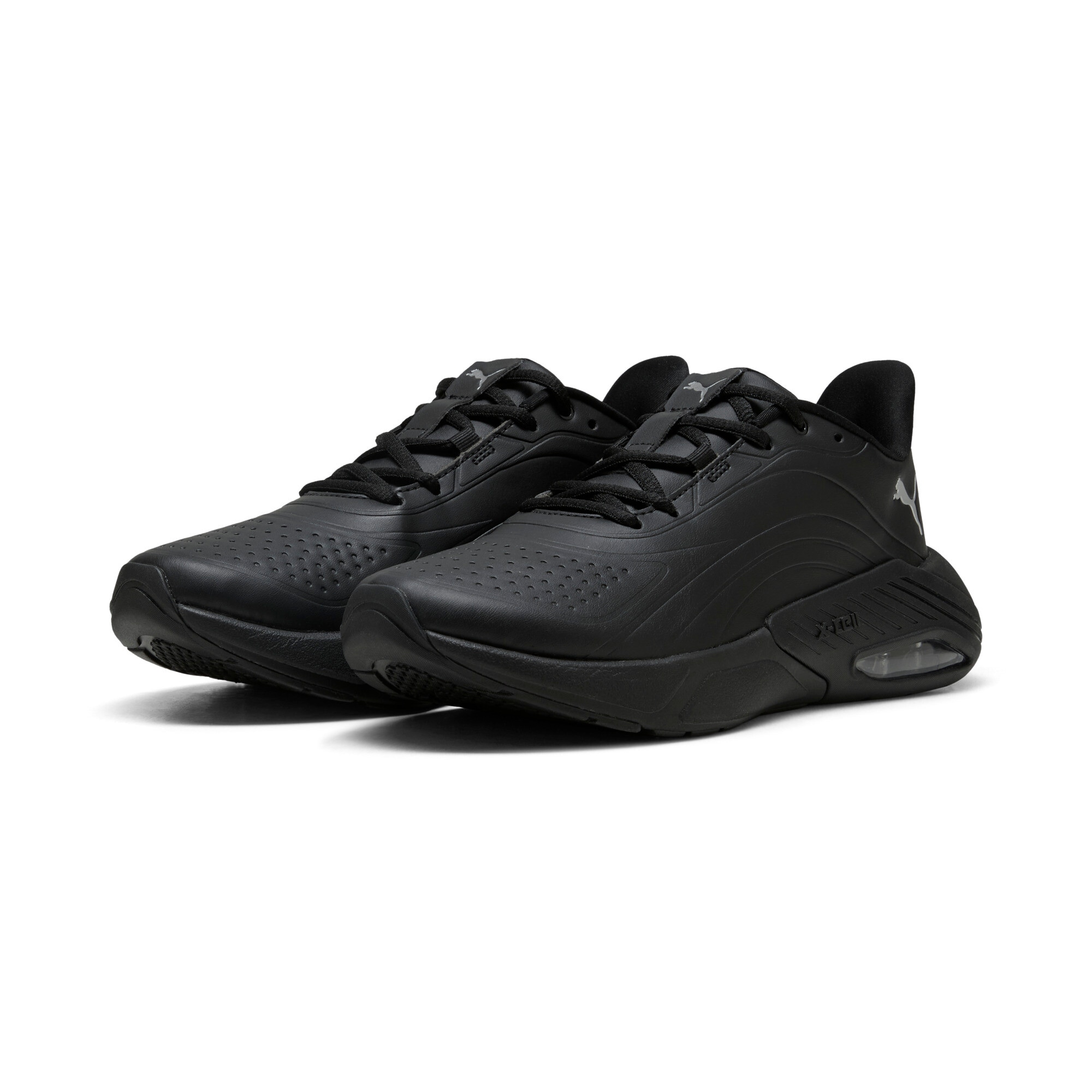 Sneaker PUMA "X-CELL NOVA CAT SL WNS", Damen, Gr. 39, puma schwarz, puma silber, Synthetik, Schuhe Sneaker