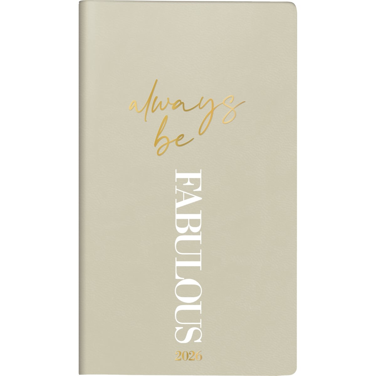 Rido Taschenkalender Modell int. 8,7x15,3cm 1 Woche/2 Seiten Kunstleder Trend Fabulous hellgrau 2026. Image
