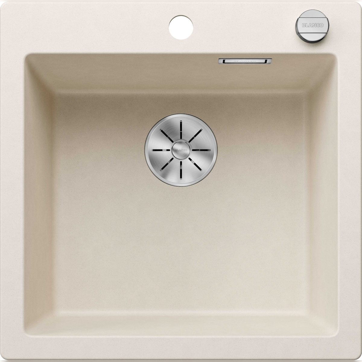 BLANCO GmbH + Co KG BLANCO PLEON 5 Einbauspüle SILGRANIT softweiß ab 50 cm Excenter