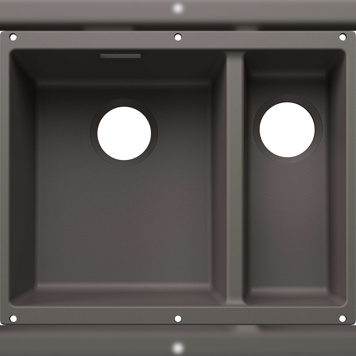 BLANCO GmbH + Co KG BLANCO SUBLINE 340/160-U Einbauspüle SILGRANIT vulkangrau ab 60 cm Image