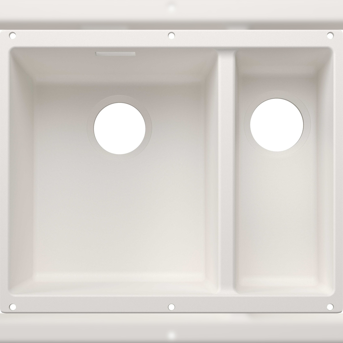 BLANCO GmbH + Co KG BLANCO SUBLINE 340/160-U Einbauspüle SILGRANIT weiß ab 60 cm