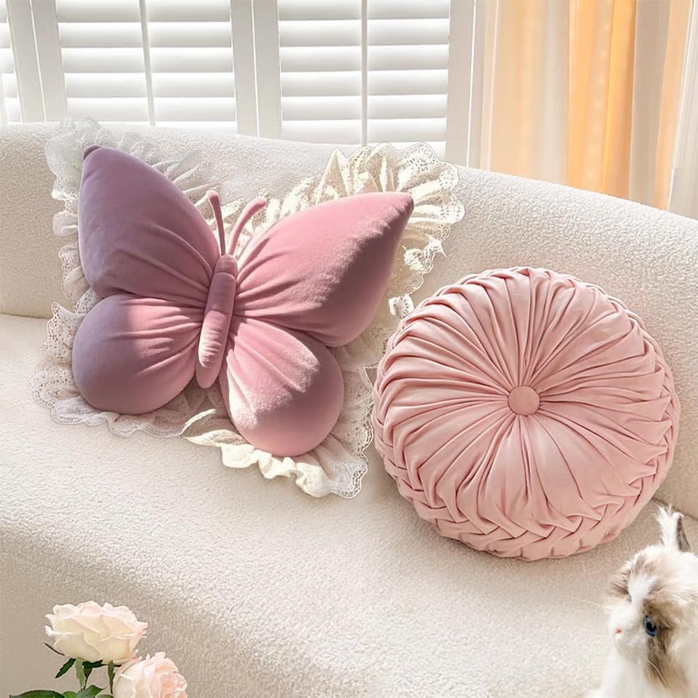 Bow Princess Pillow Sofa Cushion Living Room Bedroom Office Car Garden Decor black