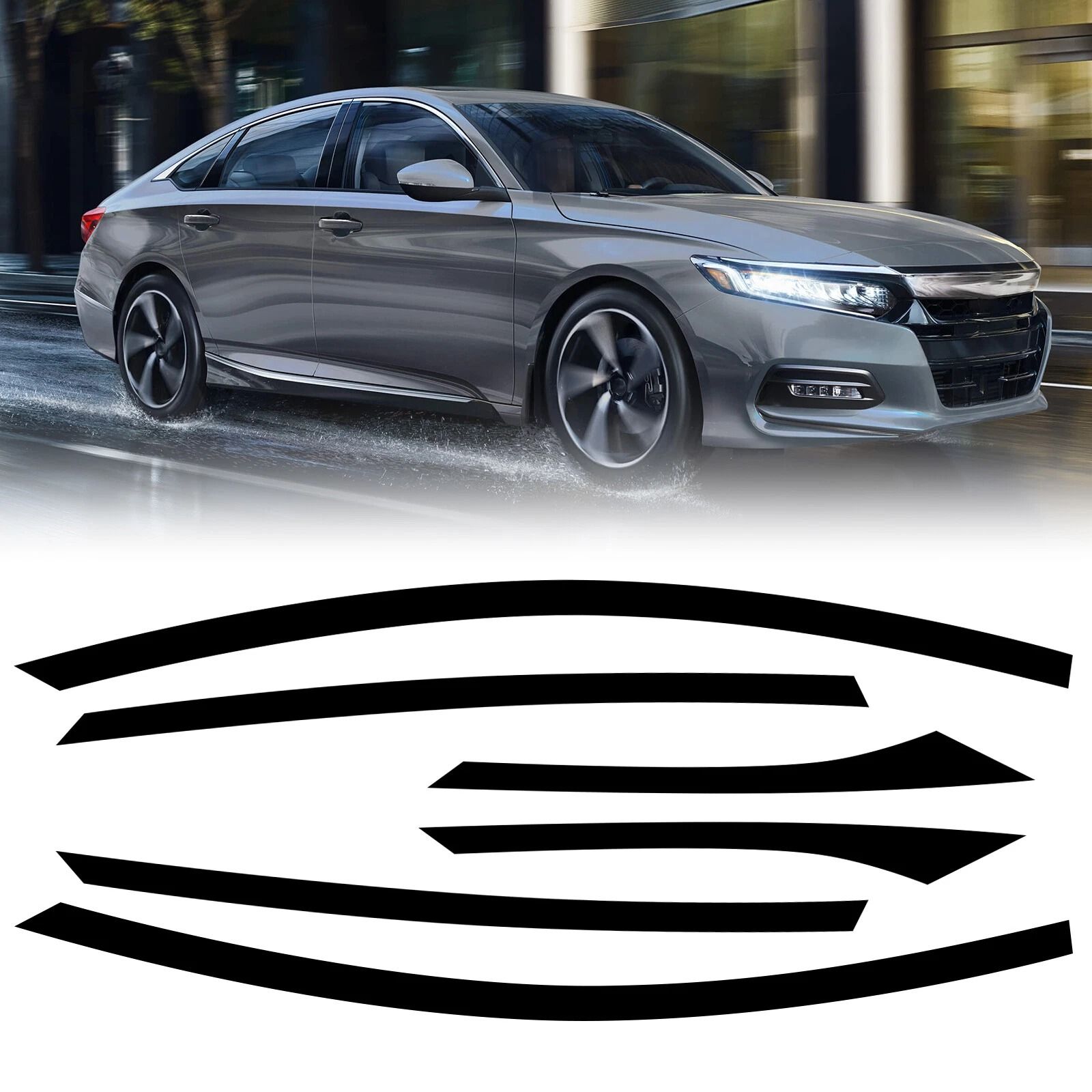 Blackout Window Trim Decals, Chrome Delete Blackout Window Trim Decals, Chrome Delete