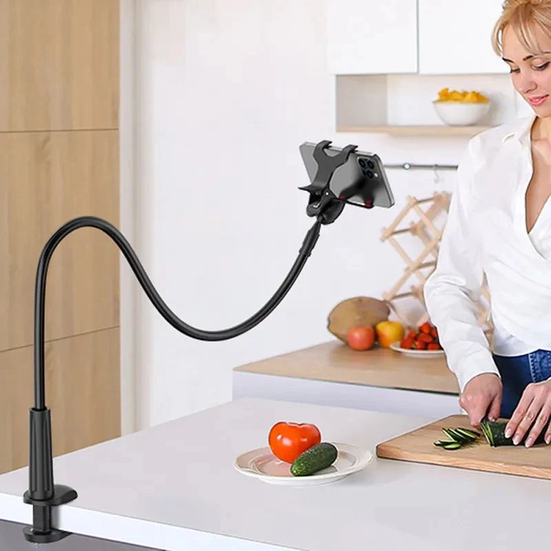 Flexible Bedside Phone Holder Bracket white