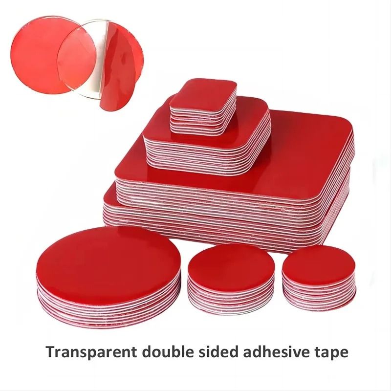 High Strength Transparent Acrylic Double Sided Adhesive Pads And Waterproof No Trace Mounting Patches square 40mm