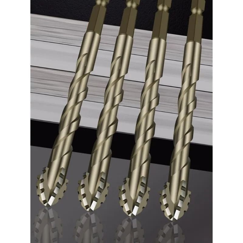 Four Edge Dry Drill Bit For Ceramic Tile Marble And Concrete Precision Cutting Tool 5 Pcs With Box