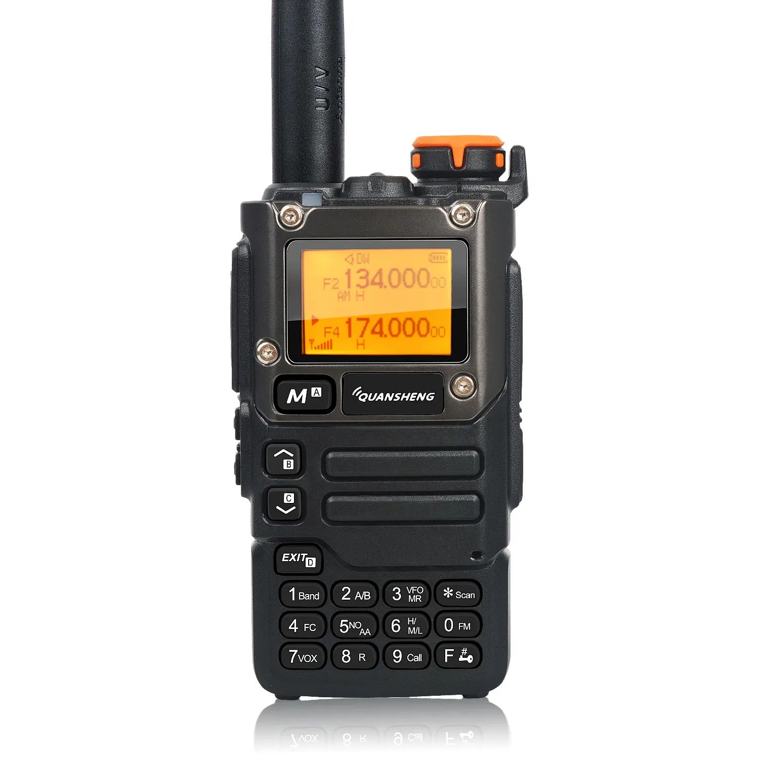 Quansheng UV K5(8) Multi Band Two Way Radio With Air Band Receive, DTMF & Fast Frequency Scan mic Add us