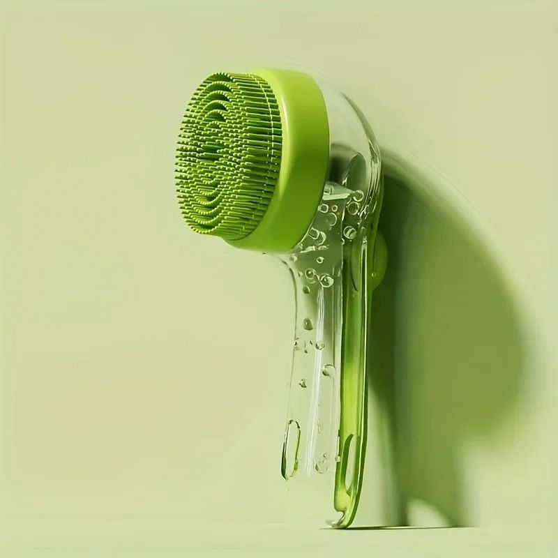Pet Bath Brush For Small Dogs And Cats Gentle Massage Dog Washing Brush green