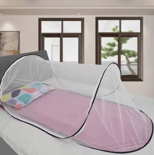 Foldable Installation Free Single Dorm Mosquito Net With Encrypted Mesh black Fixed Version 200 80 56cm