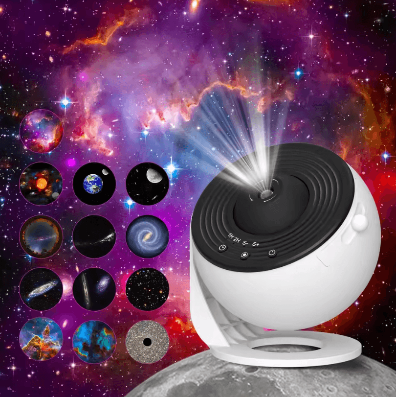 Galaxy Starry Sky Projector 360 Rotating Planetarium Night Light black 12 In 1 Projector