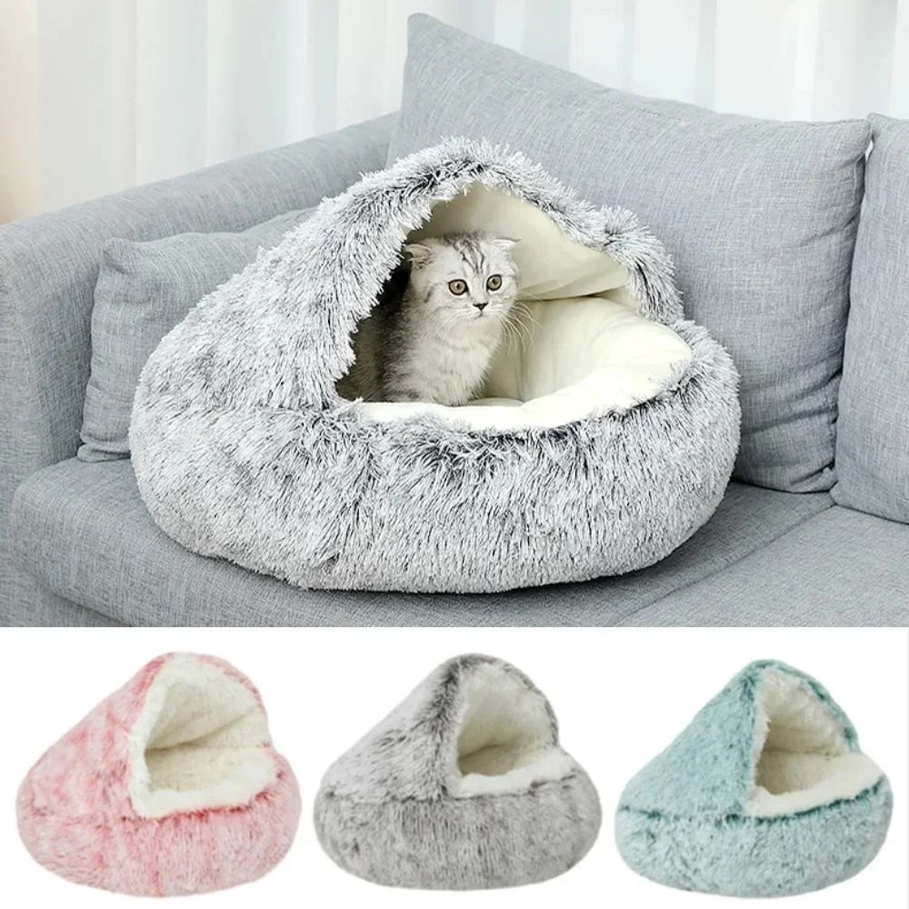 Plush Hooded Anti Anxiety Pet Sanctuary 05 s