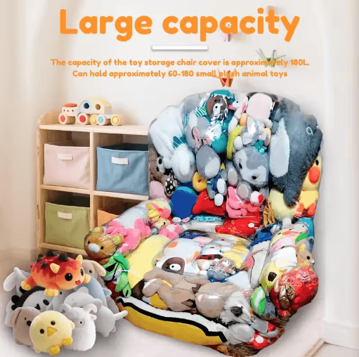 Large Capacity Transparent Sofa Storage Bag Plush Doll Organizer & Tatami Sofa Cover 1 Pc