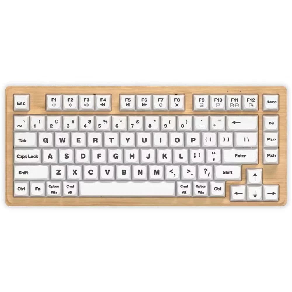 Wooden Wireless Keyboard, Adjustable Typing Angle, Battery Powered, Compatible With Multiple Devices Wooden Wireless Keyboard, Adjustable Typing Angle, Battery Powered, Compatible With Multiple Devices