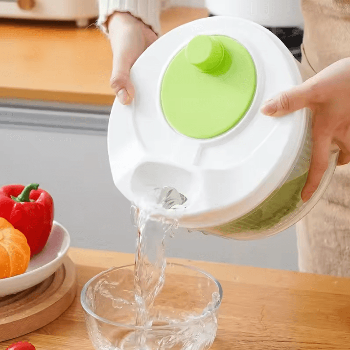 Salad Spinner For Leafy Vegetables With Lettuce Washer And Greens Drainer Salad Spinner For Leafy Vegetables With Lettuce Washer And Greens Drainer