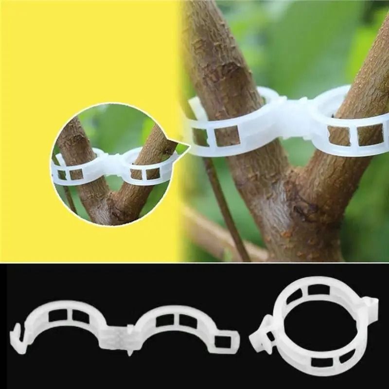 Reusable Plant Support Clips Garden Vine Fixing Clips For Trellis And Stakes 100 Pcs