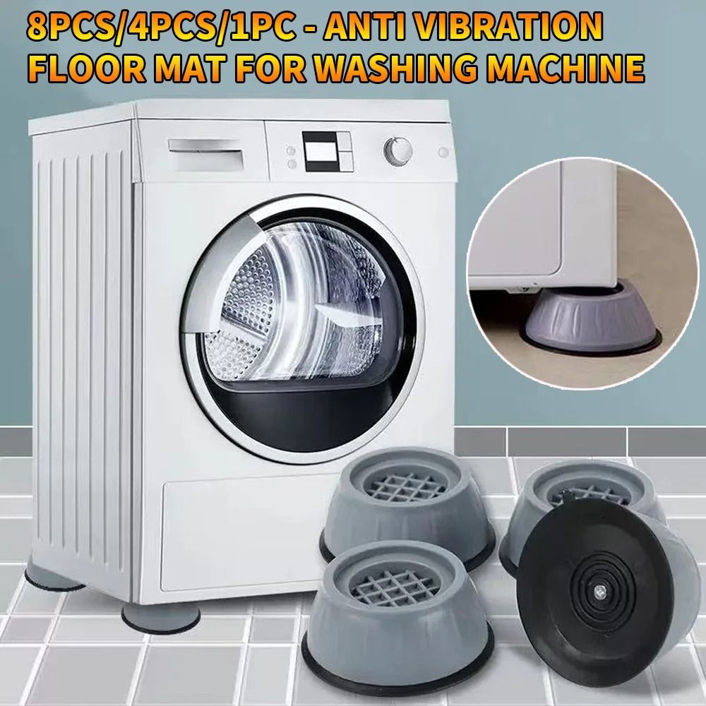 Washing Machine Shock Pad Silicone Anti Vibration & Noise Reduction Foot Pad 2 Pcs