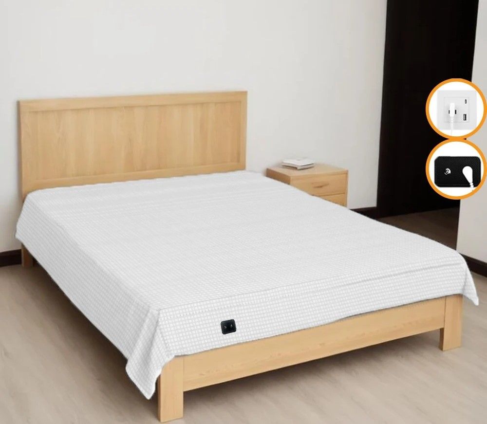 Elite Grounding Silver Fiber Health Protection Sheet grey 35.43 X 104.33