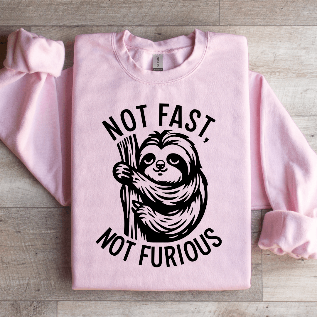 Not Fast Not Furious Sweatshirt S Light Pink