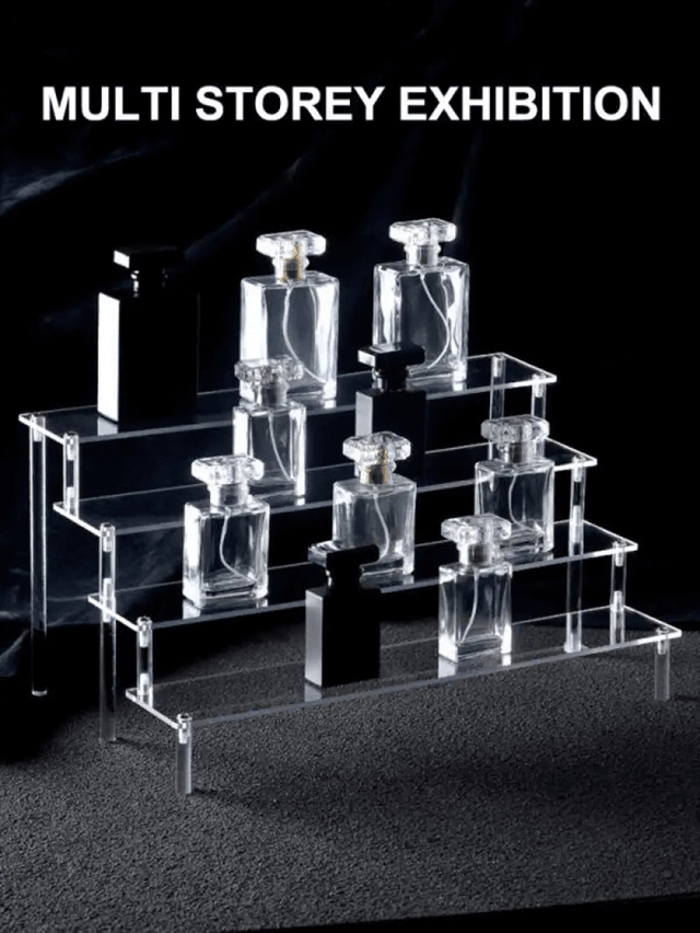 Multi Layer Acrylic Display Shelf For Figurines Jewelry And Collectibles 1layer 20x8cm