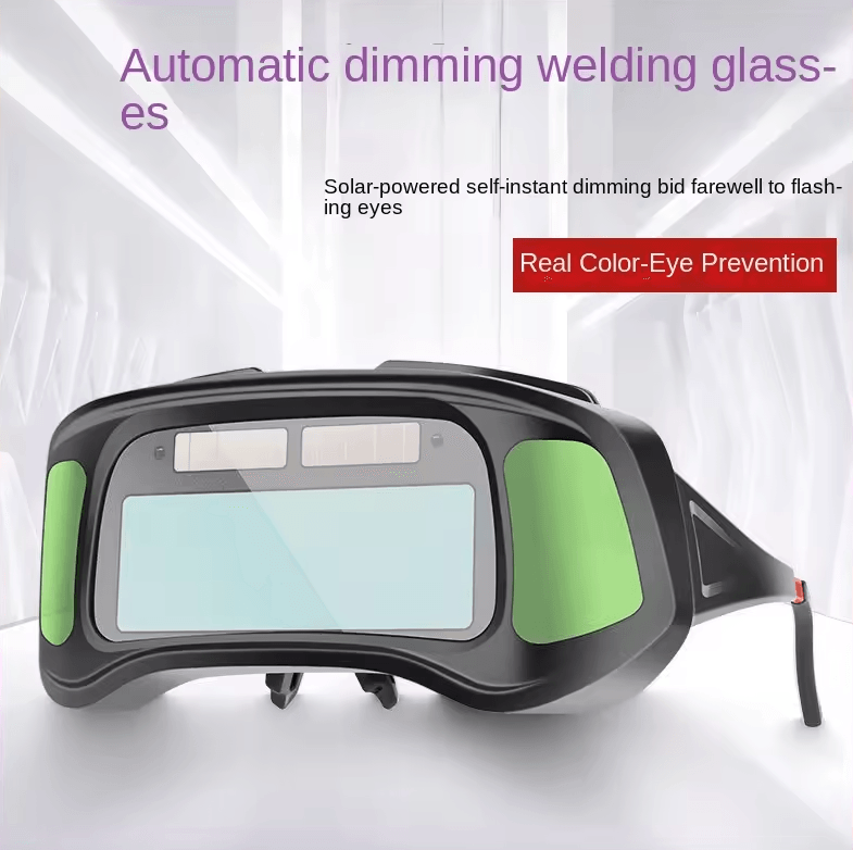 True Color Smart Auto Darkening Welding Goggles Solar Welder Anti Glare Eye Protection true Color