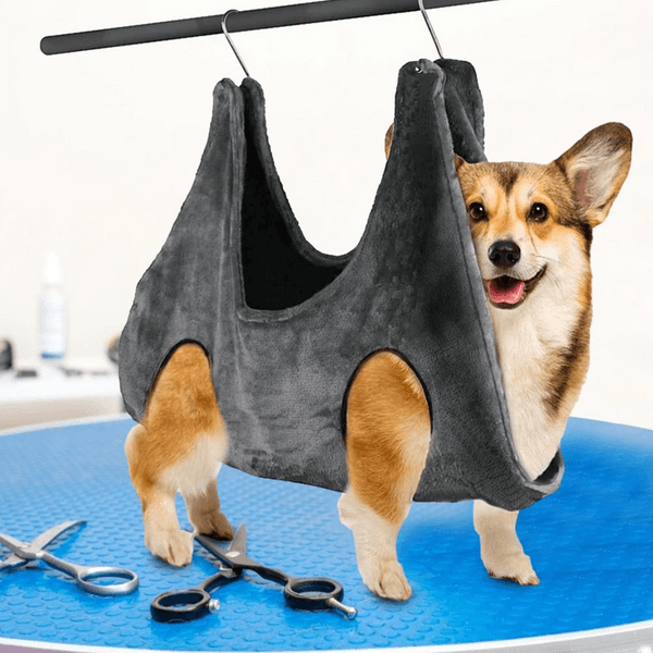 Hanging Hammock Grooming Harness For Dogs And Cats, Portable Pet Groom Helper, Breathable Design For Comfortable blue