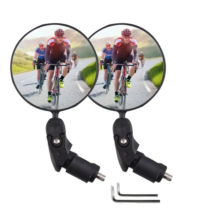 Universal Adjustable Rotate Wide Angle Bicycle Rearview Mirror 1pc