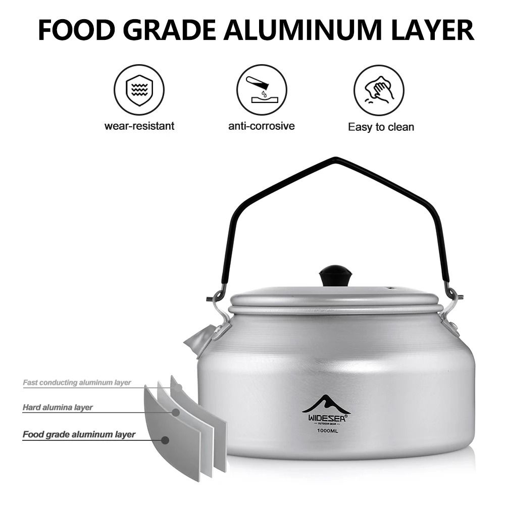Portable Aluminum Camping Kettle Portable Aluminum Camping Kettle