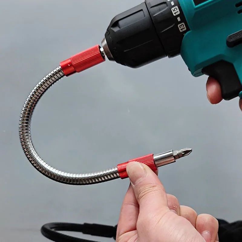 Magnetic Flexible Hex Shank Extension Bit Holder Universal Screwdriver Bit Extension For Drills yellow