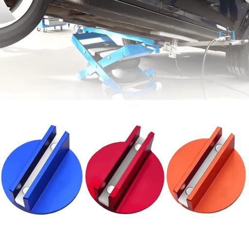 Magnetic Pinch Weld Jack Pad Universal Jack Adapter And Frame Rail Protector For Cars blue