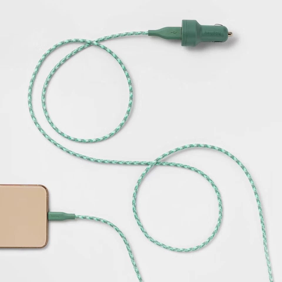 Dual Port Car Charger,USB A Cable, Fast Charging, USB C Compatible, On the Go Power Dual Port Car Charger,USB A Cable, Fast Charging, USB C Compatible, On the Go Power