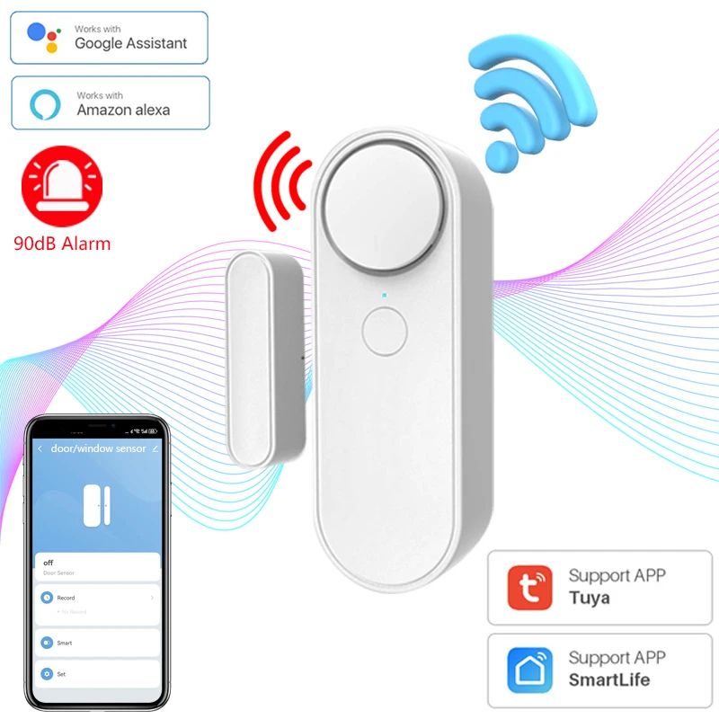 Tuya WiFi Door Window Alarm 2pcs
