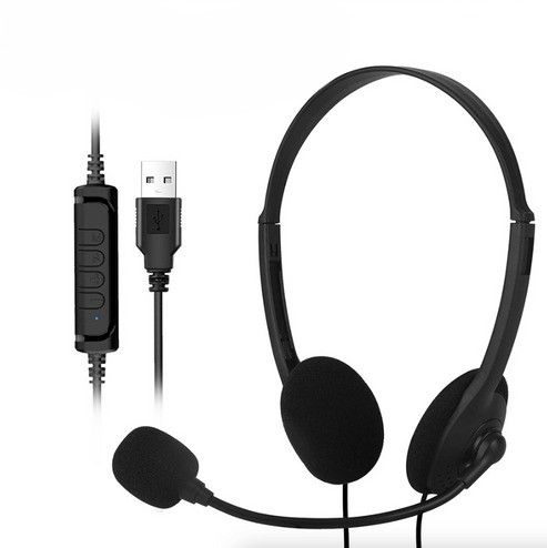 USB Headset Headphone With Microphone Noise Cancelling For PC Computer Call Chat, Zoom Meetings, Office Use USB Headset Headphone With Microphone Noise Cancelling For PC Computer Call Chat, Zoom Meetings, Office Use