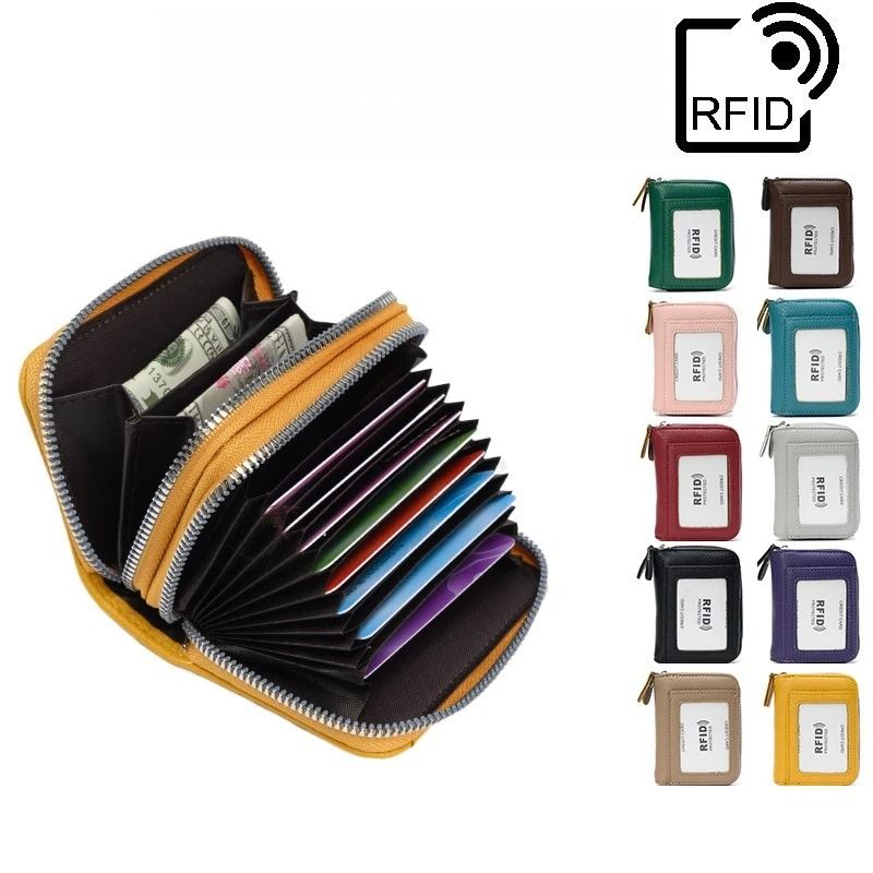 RFID Anti Theft Multifunctional Card Holder And Coin Purse green