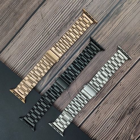 Watch Stainless Steel IWatch Band With Protective TPU Case gold 41mm