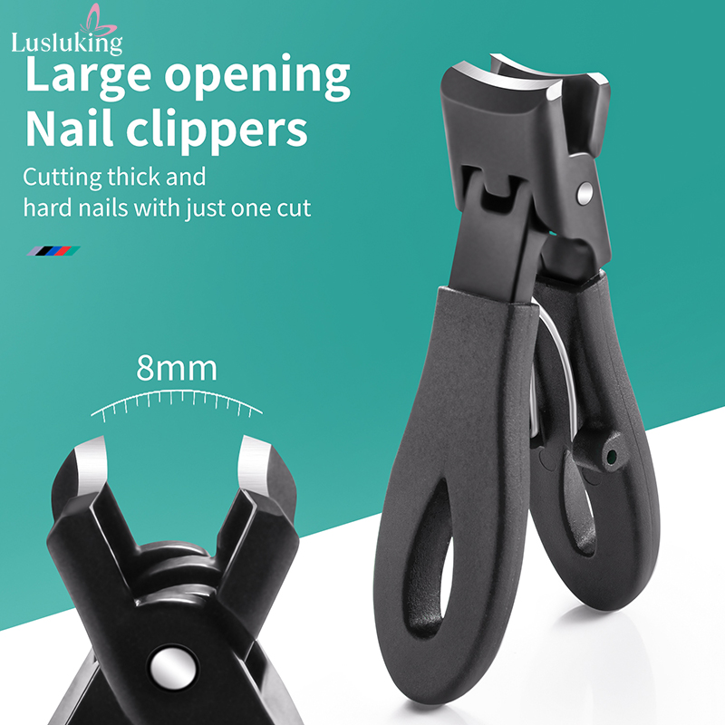 Large Jaw Opening Nail Clipper, Stainless Steel Toe Cutter, Thick Hard Special Nail Cutter Trimmer blue