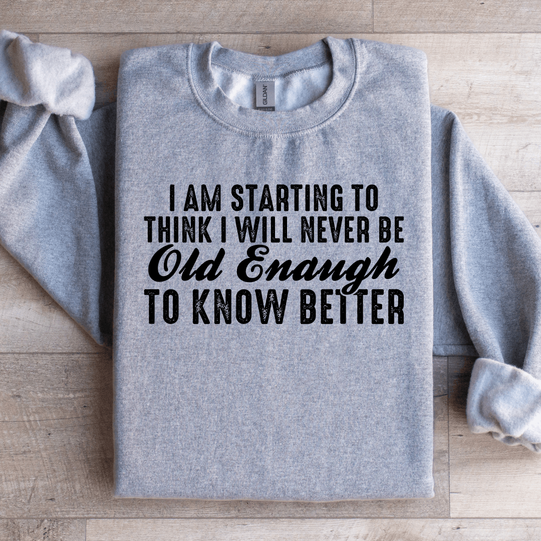 I Am Starting To Think Sweatshirt XL Sand