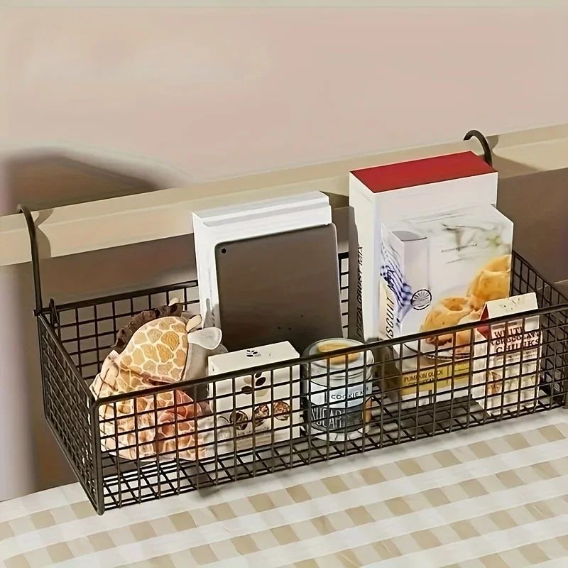 Space Saving Bedside Storage Rack 1pc white