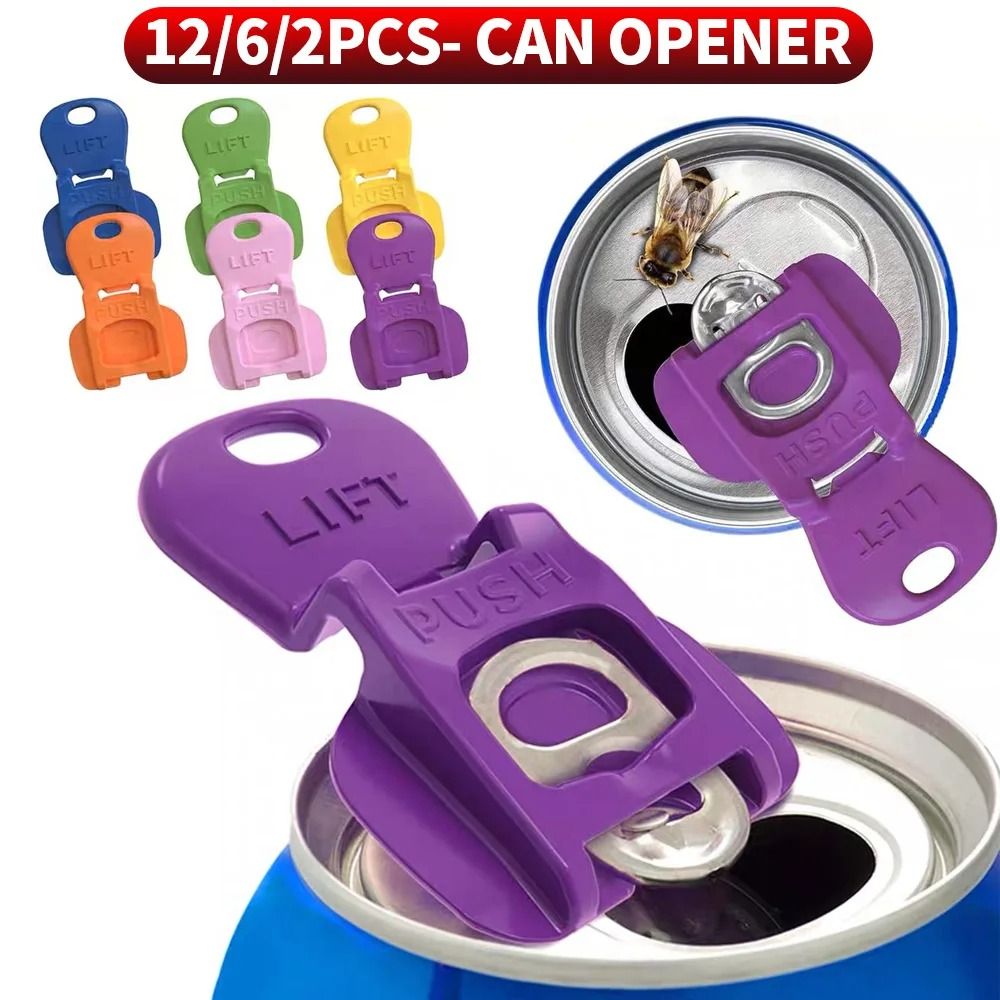 Commercial Grade Beverage & Beer Can Opener Durable Manual Lift & Push Tool 6 Pcs Set