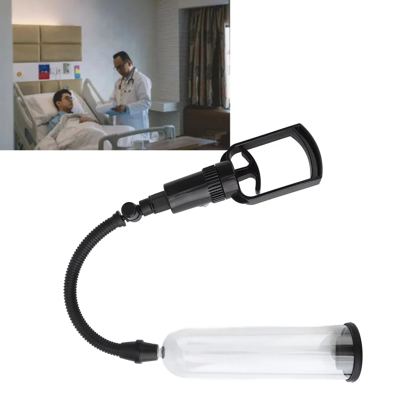 Manual Vacuum Pump Trainer For Men Adjustable Air Pump Exerciser For Performance & Confidence 7.28 Inches Set