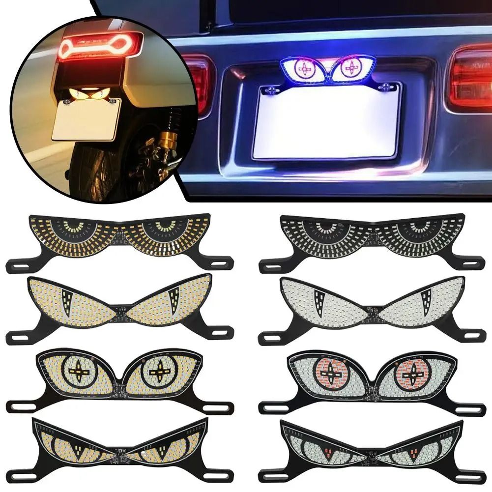 Universal Motorcycle License Plate Light LED License Plate Screw Running Signal Light g