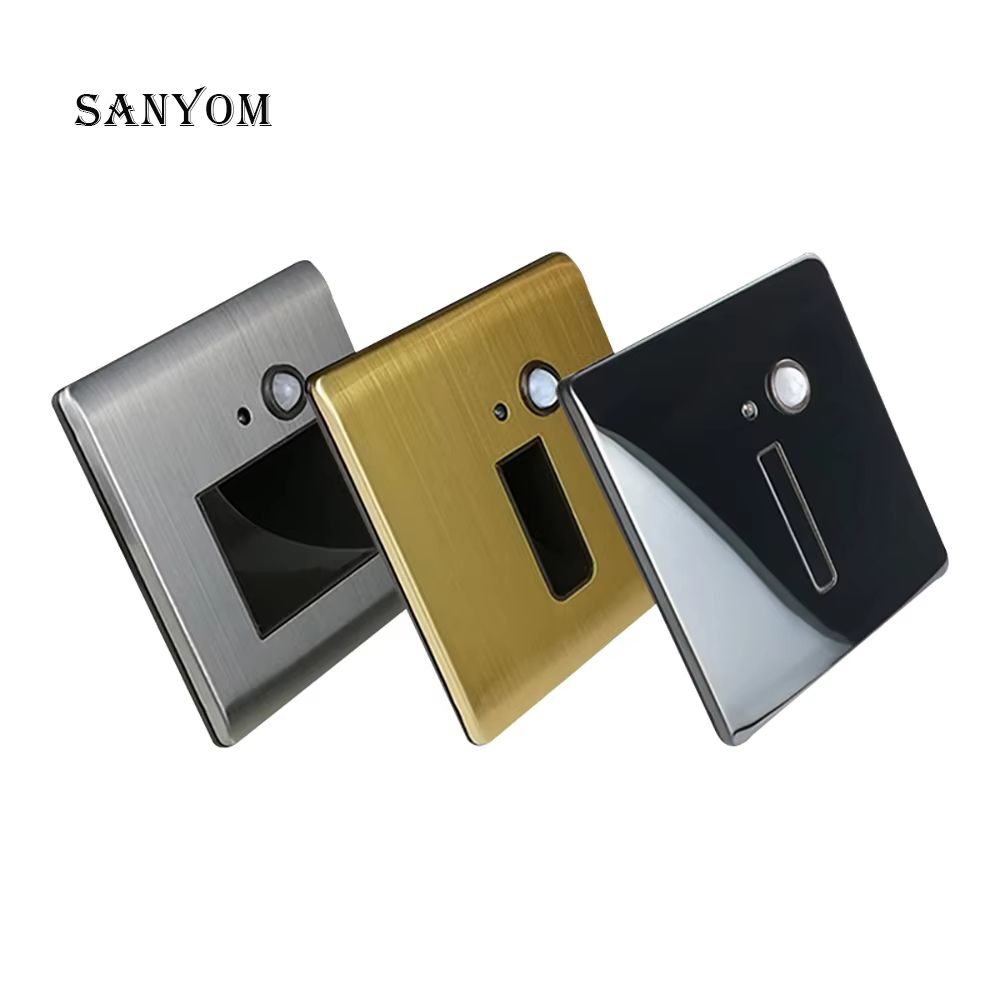 Smart Motion Sensor Recessed Wall Lamp For Indoor Step & Stair Night Lighting gold Slot No Sensor warm White (2700 3500k)