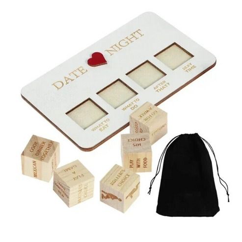 Wooden Date Night Dice Game For Couples, After Dark Edition, Fun Dice Game For Romantic Evenings Wooden Date Night Dice Game For Couples, After Dark Edition, Fun Dice Game For Romantic Evenings
