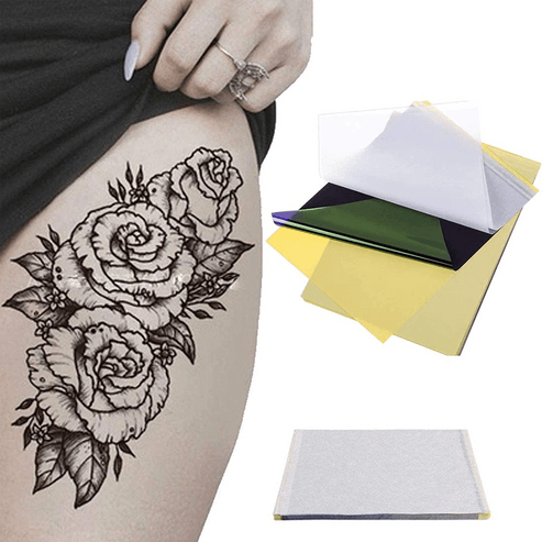 Professional Tattoo Transfer Paper Sheets, Stencil Carbon Thermal Tracing Hectograph Supplies For Tattoo Design 30 Pack
