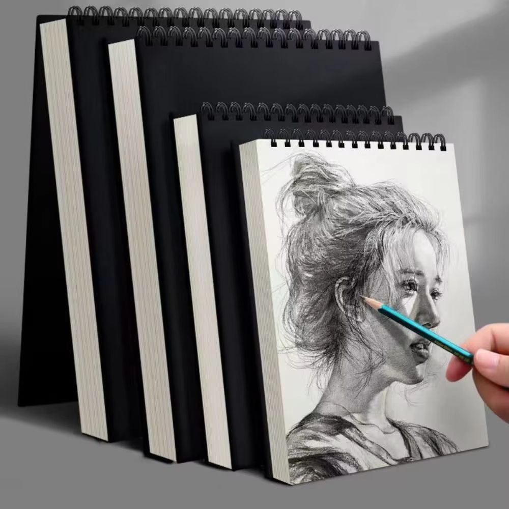 30 Sheet Spiral Bound Sketchbook Acid Free Thick Drawing Paper Pad (A4, A5, A6; 8K 16K Options) For Sketching And Oil Pa 16k