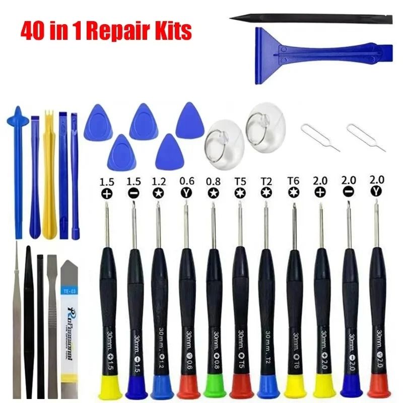 40 in 1 Professional Mobile Phone Repair Tool Kit Precision Disassembly & Screen Pry Set 40 in 1 Professional Mobile Phone Repair Tool Kit Precision Disassembly & Screen Pry Set